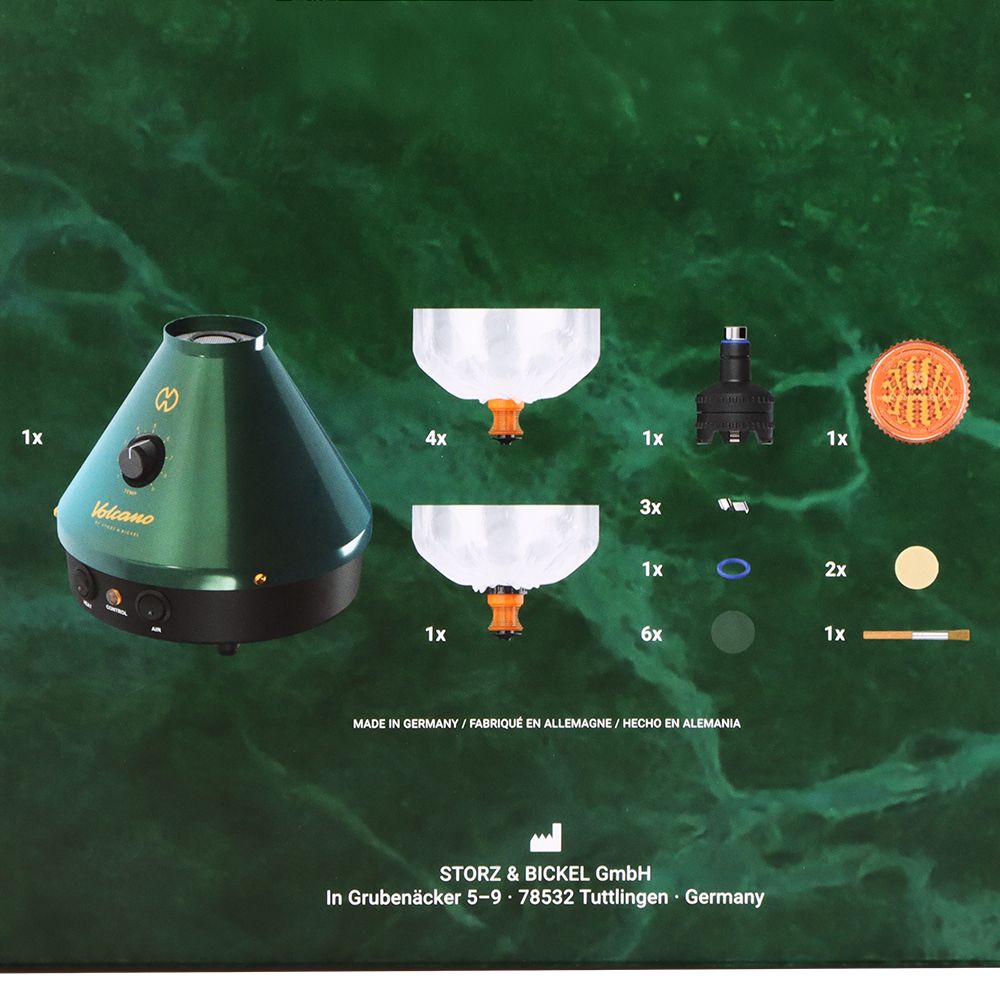 Storz & Bickel Volcano Classic — edizione limitata verde/oro 25 anni