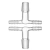 Adattatore a gomito doppio tubo con retina in vetro (pack da 2) — XQ2 / Extreme Q