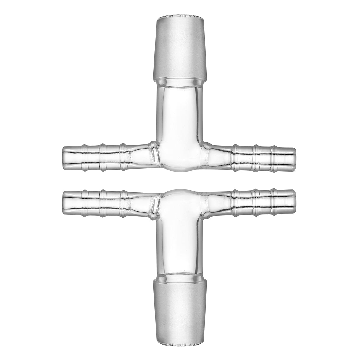 Adattatore a gomito doppio tubo con retina in vetro (pack da 2) — XQ2 / Extreme Q