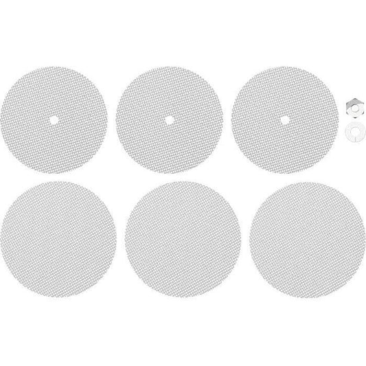 Normal retine Set per Volcano Easy Valve Aroma Diffuser Spare retine Set (3 Upper, 3 Lower retine and 1 Nut and 1 Washer) - Normal Mesh