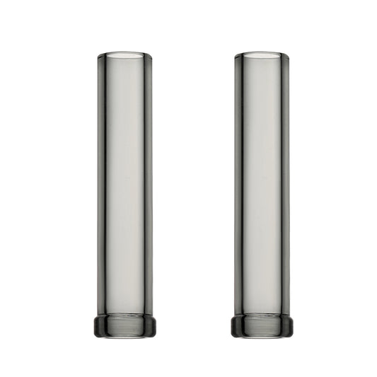 Short Shaded Black bocchino in vetro per XMAX V3 Pro and XMAX V4 Pro Vaporizers, 60mm, pack da 2